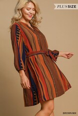 Abstract Print Dress