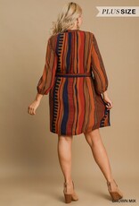 Abstract Print Dress