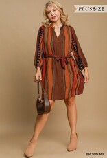 Abstract Print Dress