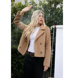 Double Breasted Crop Jacket