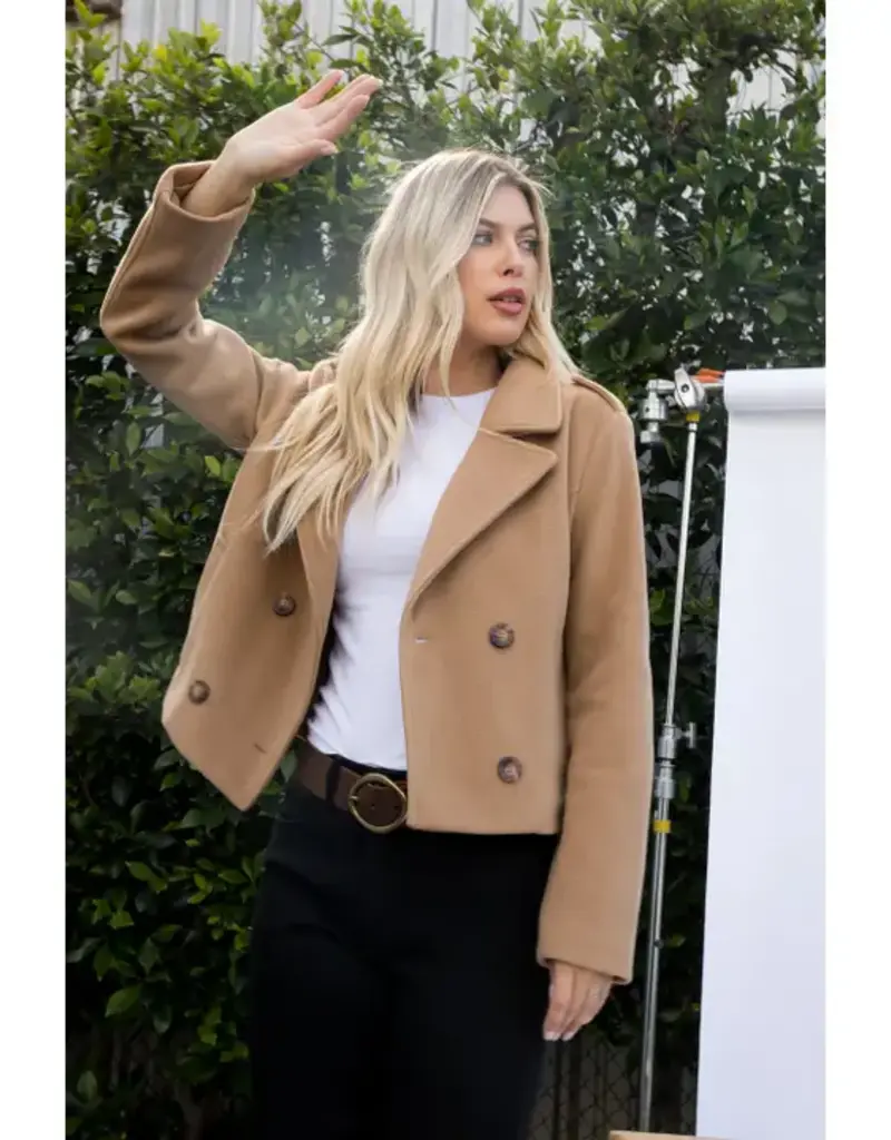 Double Breasted Crop Jacket
