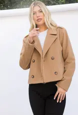 Double Breasted Crop Jacket