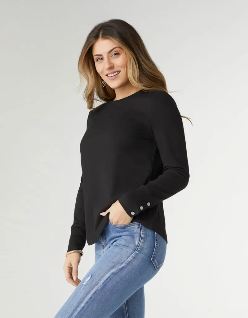 Alexis Super Soft Top with Snap Cuff