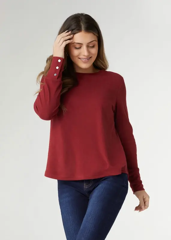 Alexis Super Soft Top with Snap Cuff