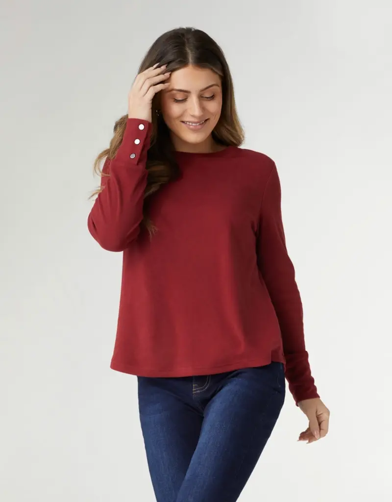 Alexis Super Soft Top with Snap Cuff