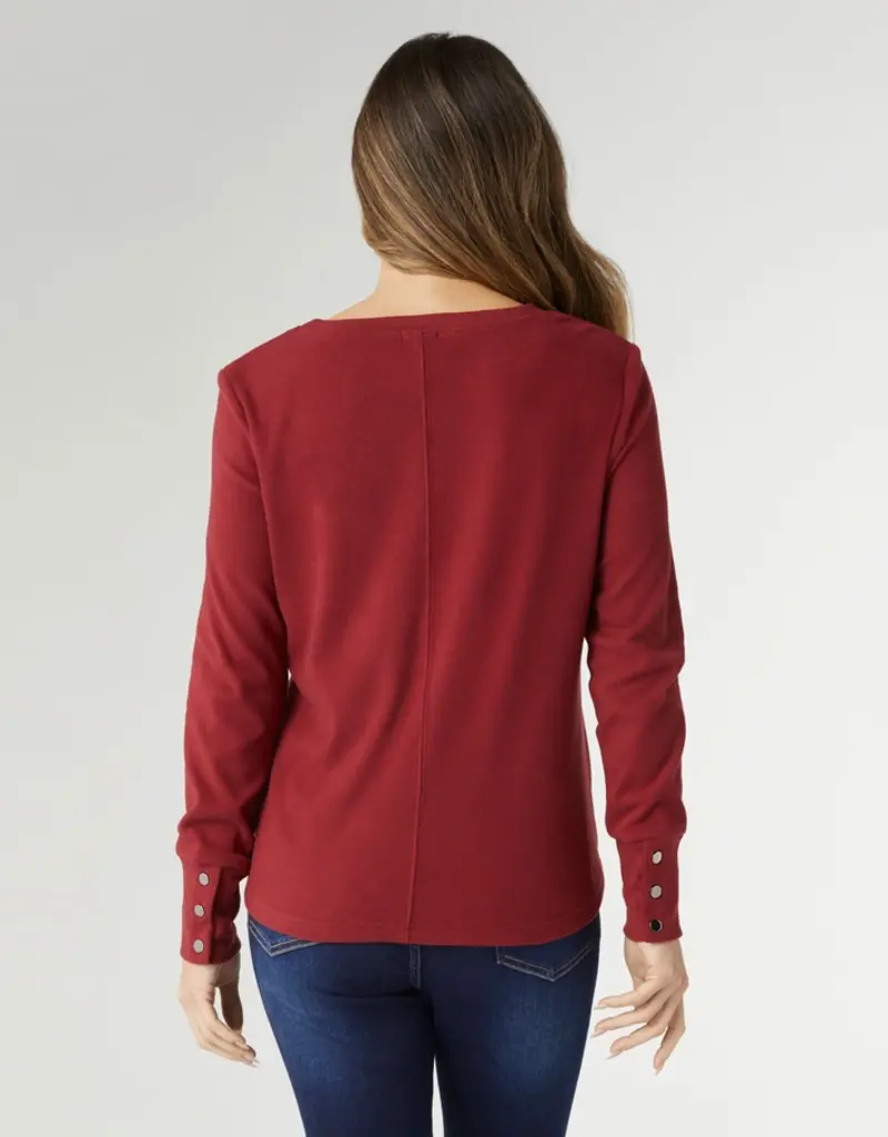 Alexis Super Soft Top with Snap Cuff