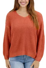 Grace and Lace Boyfriend Slouchy Knit Sweater