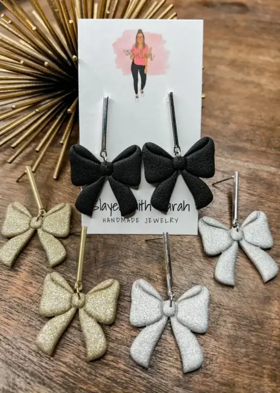 Bow Dangle Nye Collection - Silver