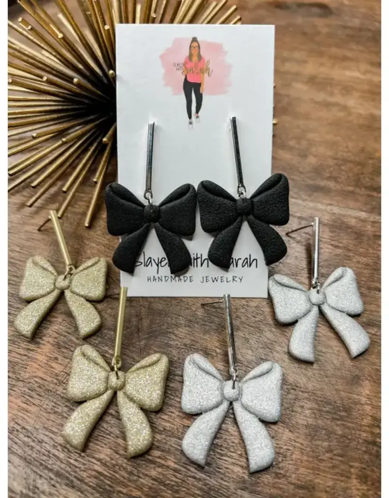 Bow Dangle Nye Collection - Silver