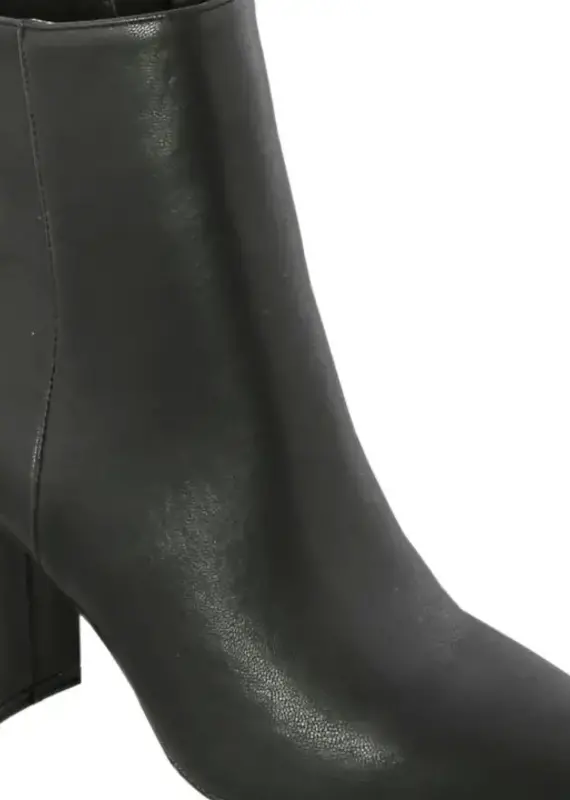 Women Block Heel Pointed Toe Ankle Booties
