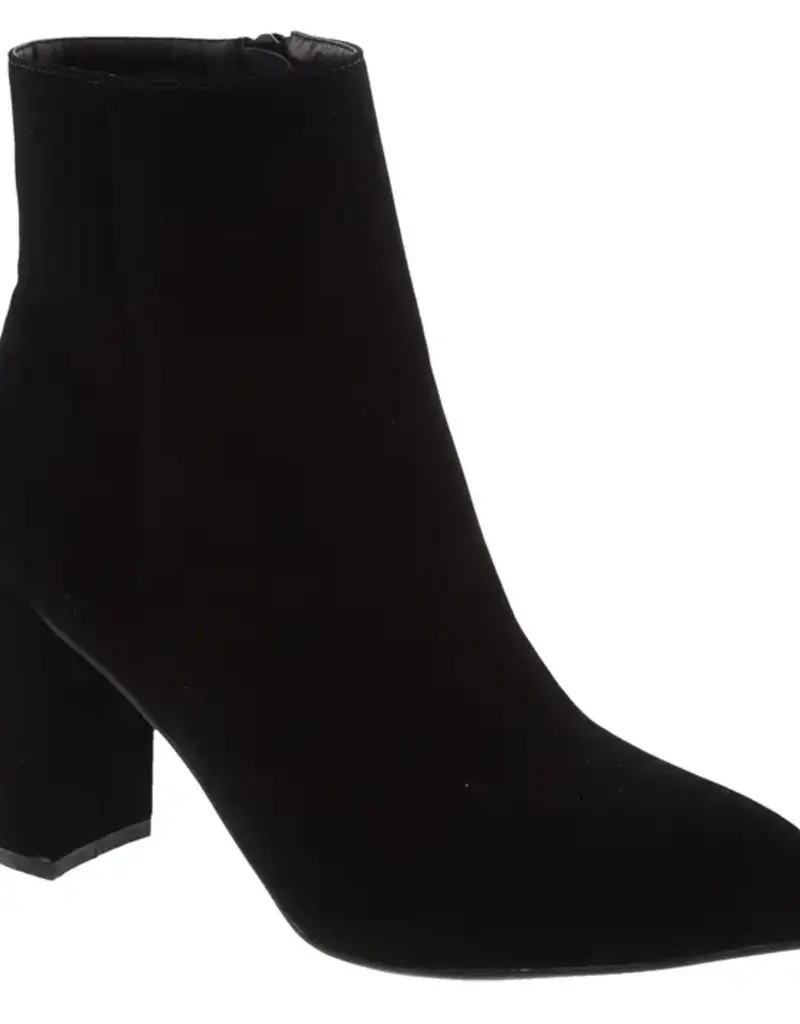 Women's Suede Pointed Toe Ankle Booties