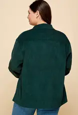 Plus Lightweight Corduroy Shacket