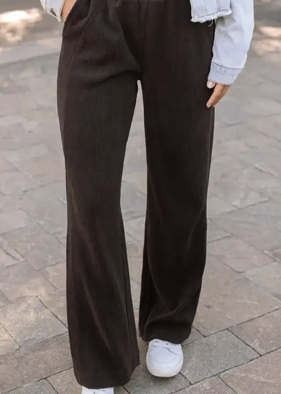 Grace and Lace Corded Straight Leg Pant