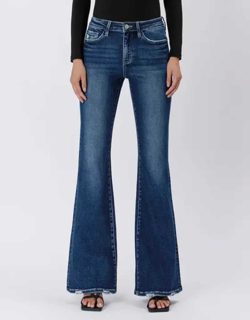 Vervet High Rise Full Length Flare Jeans