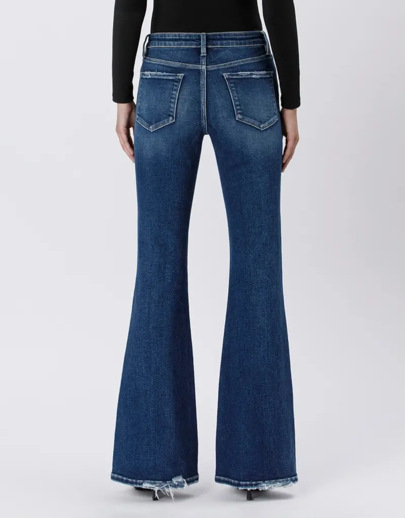 Vervet High Rise Full Length Flare Jeans