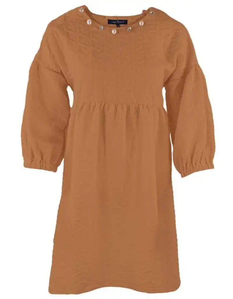 Quilted & Pearl Accents Dress