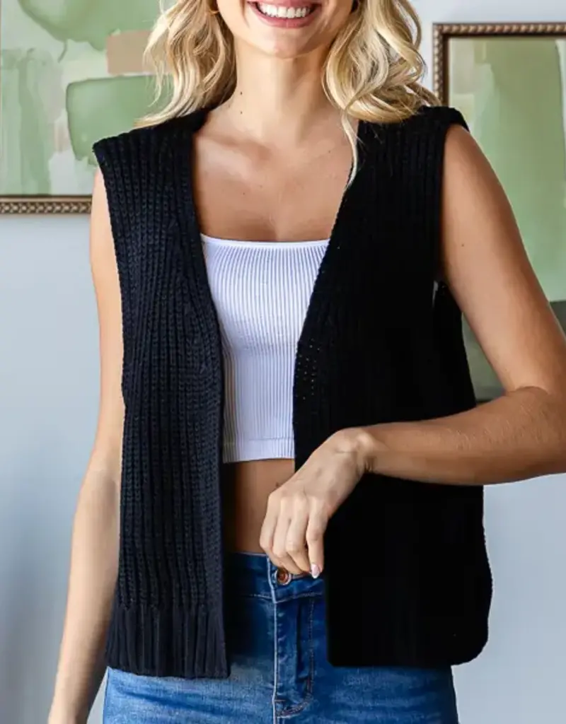 Knit Vest Cardigan