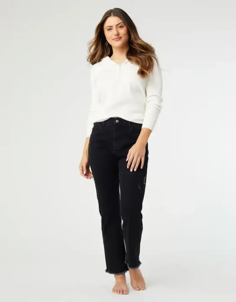 Everstretch Straight Ankle with Raw Bottom
