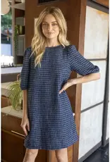 Contrast Bow Back Detailed Shift Dress
