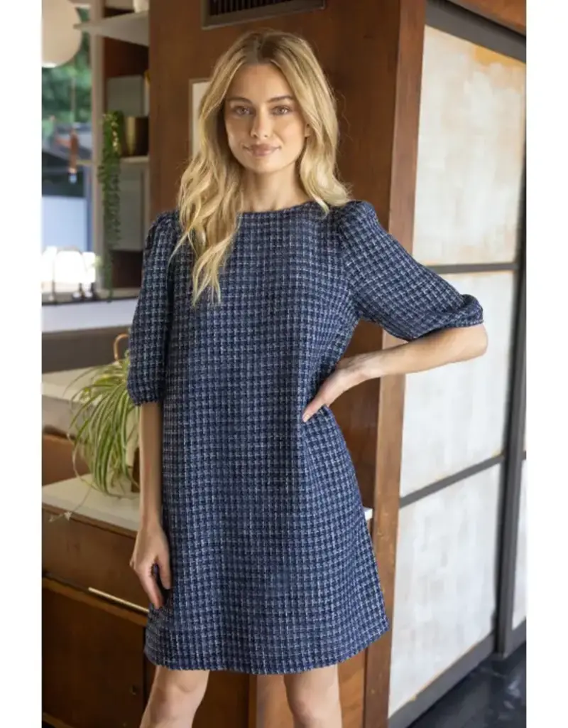 Contrast Bow Back Detailed Shift Dress