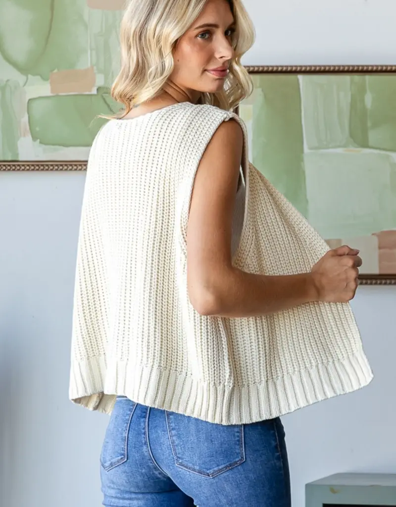 Knit Vest Cardigan