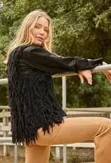 Knit Fringed Sweater Vest