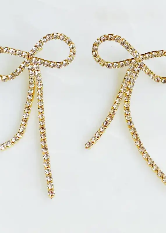 Adorable Shine Bow Earrings