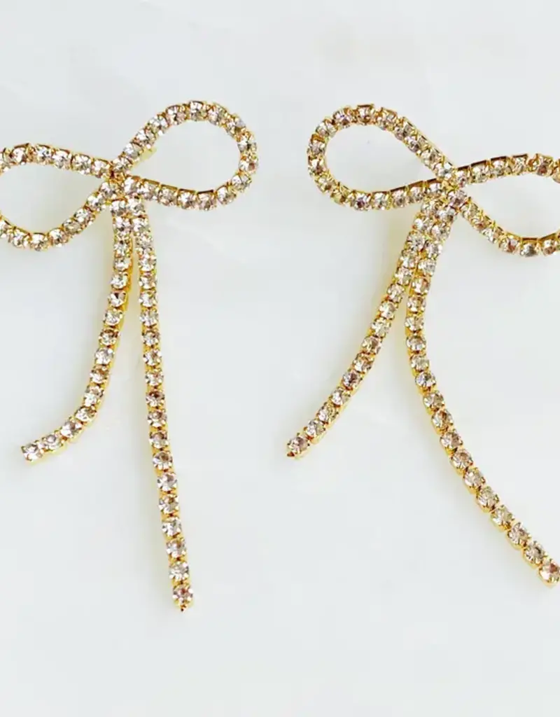 Adorable Shine Bow Earrings