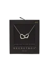 Silver Dipped Heart Linked Necklace