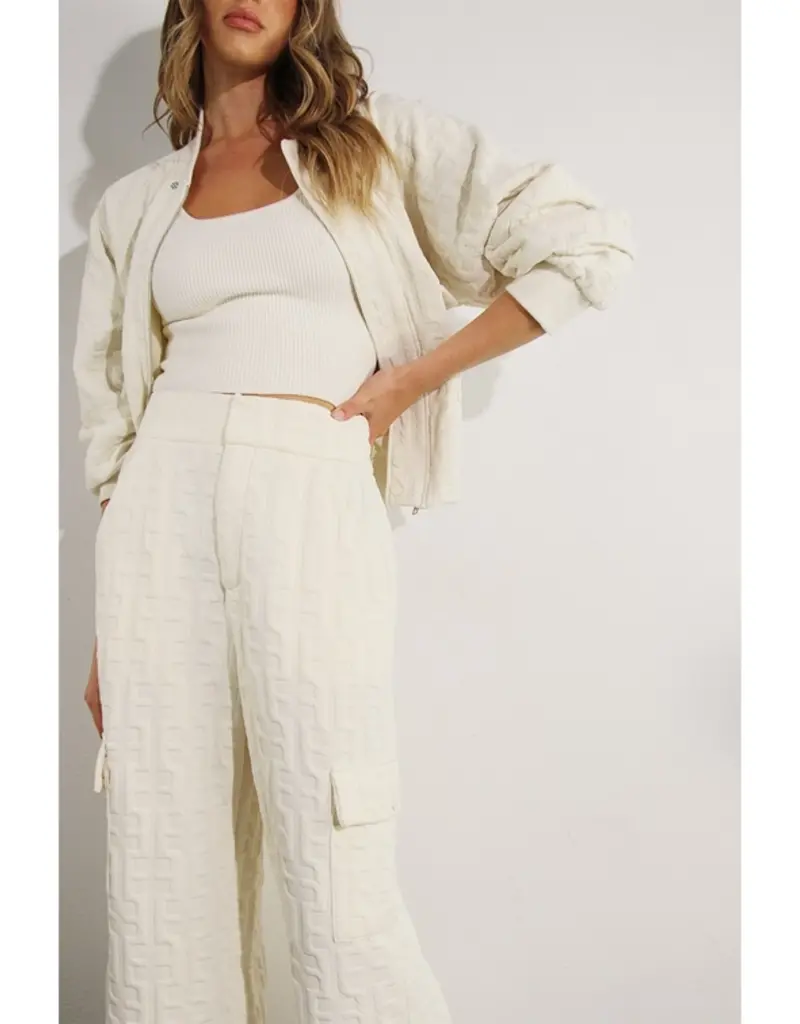 Embossed Bomber Jacket