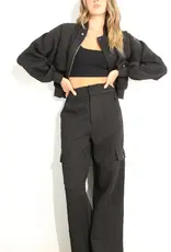 Embossed Bomber Jacket