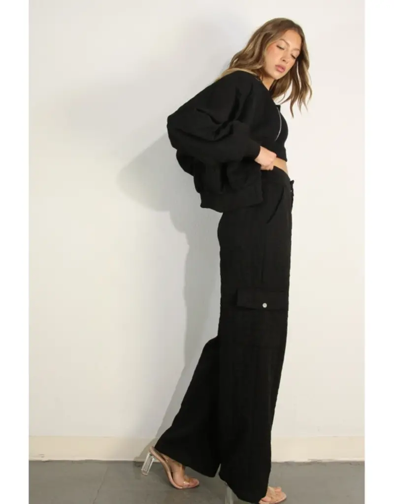 Embossed Bomber Jacket