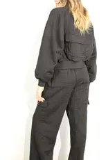 Embossed Bomber Jacket