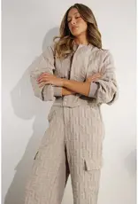 Embossed Bomber Jacket