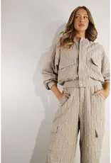 Embossed Bomber Jacket