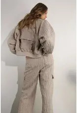 Embossed Bomber Jacket