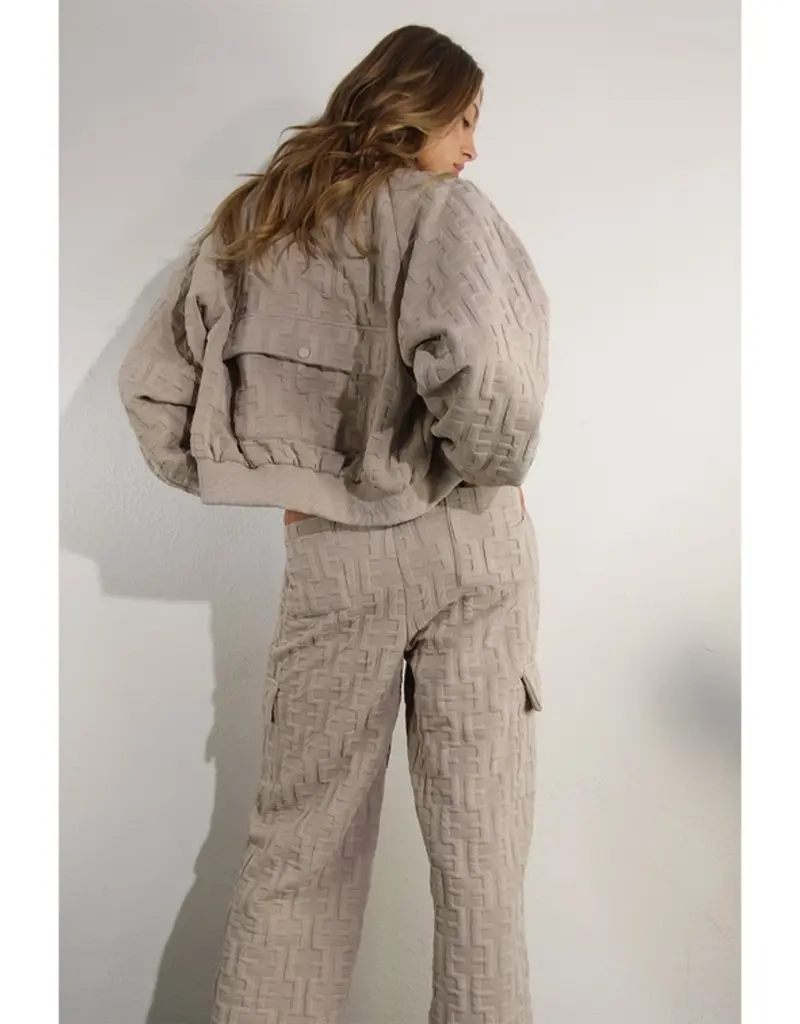 Embossed Set - Bomber Jacket & Cargo Pant