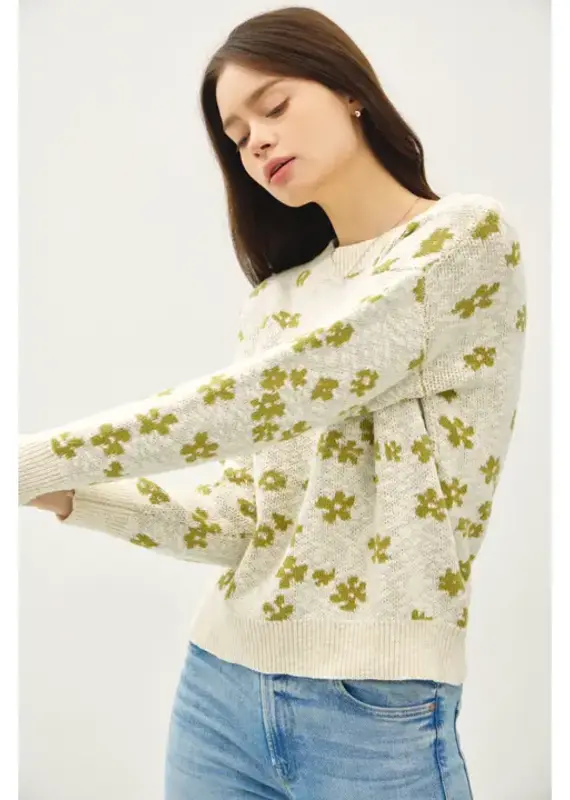 Spring Flower Lightweight Sweater