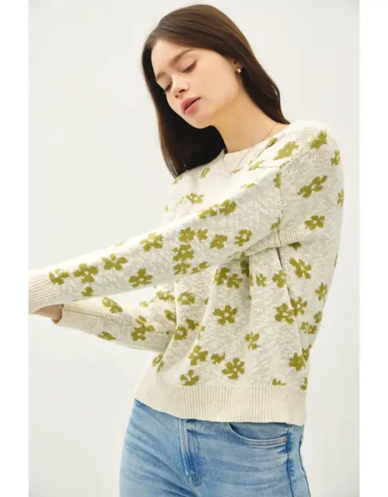 Spring Flower Lightweight Sweater