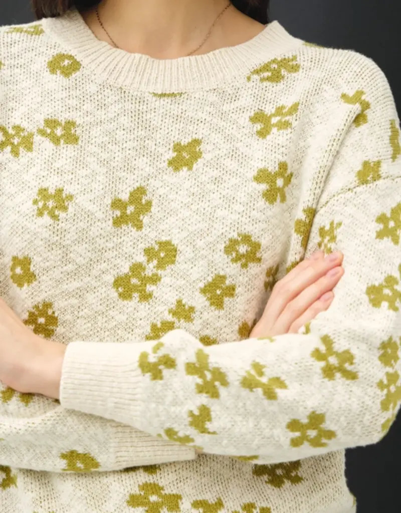 Spring Flower Lightweight Sweater
