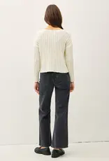 V-Neck Ribbed Sweater
