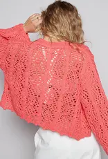 Open Knit Weave Cardigan