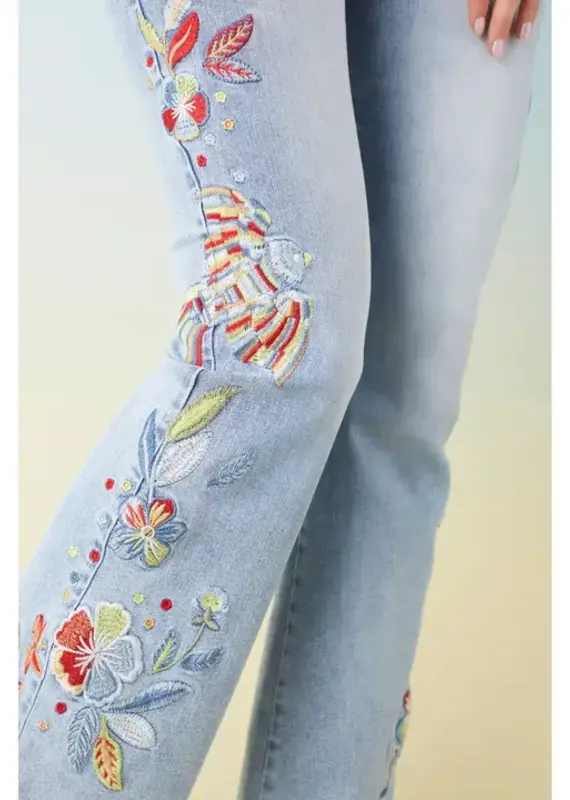 Everstretch Flare with Embroidery