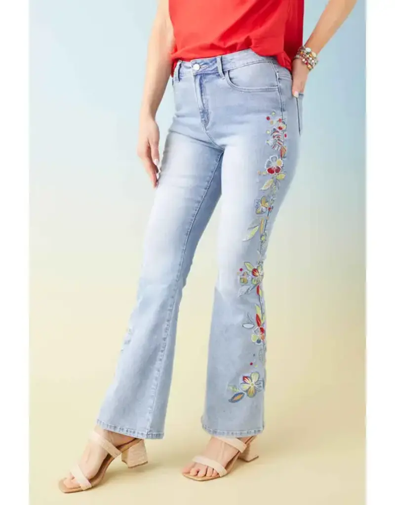 Everstretch Flare with Embroidery