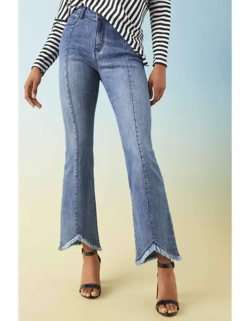 Bambu Soft Flare - Fringe Hem & Rhinestones