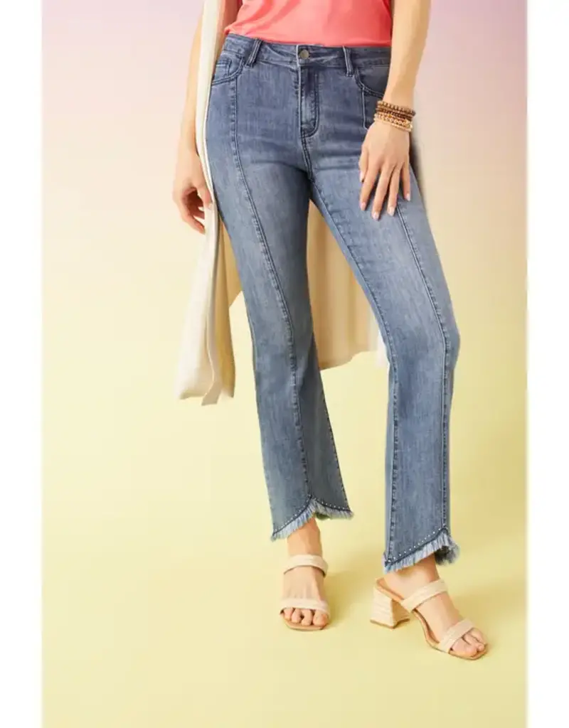 Bambu Soft Flare - Fringe Hem & Rhinestones