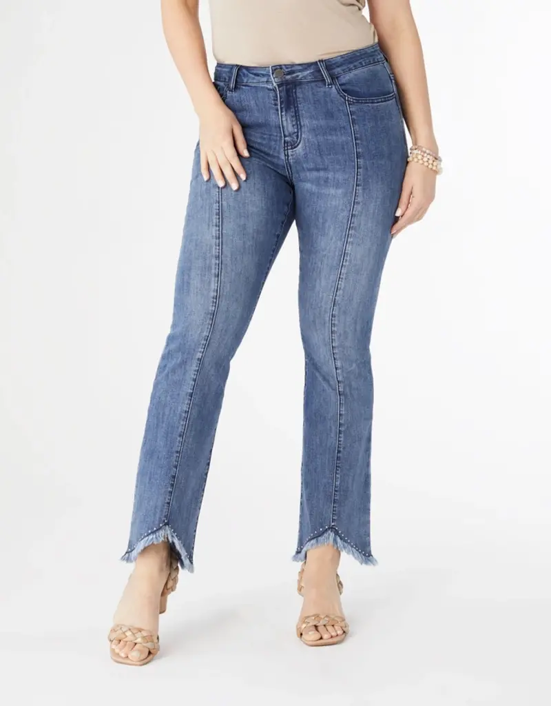 Bambu Soft Flare - Fringe Hem & Rhinestones