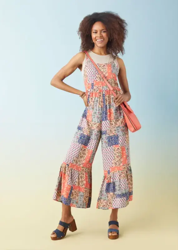 Agatha Sleeveless Romper with Side Pockets