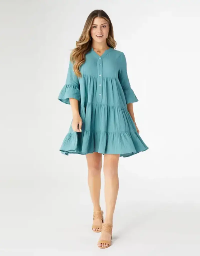 Lilith Elbow Sleeve Gauze Dress