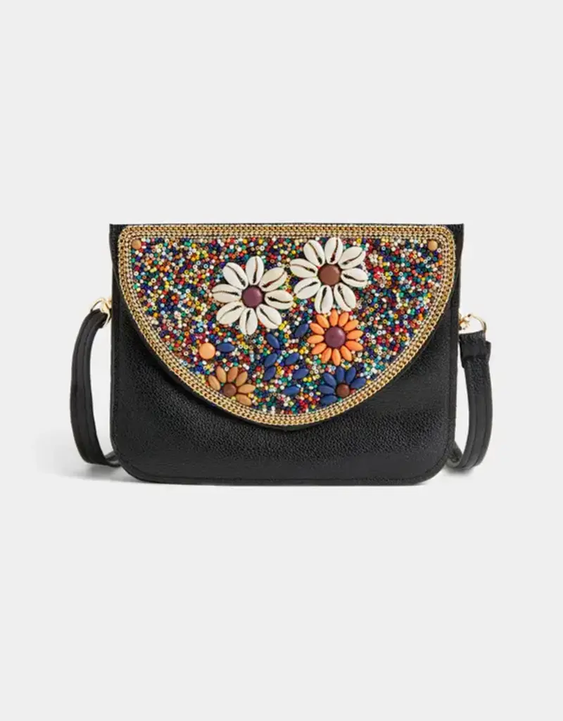 Artisan Beaded Split Pocket Crossbody